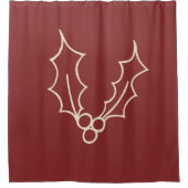 Rideaux De Douche Simply Christmas Collection - Holly (Devant)