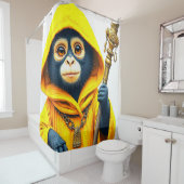 Rideaux De Douche Singe (En situation)