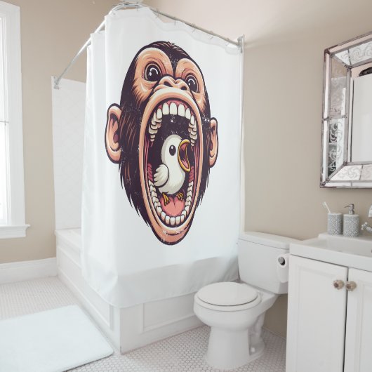 Rideaux De Douche singe (En situation)