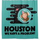 Rideaux De Douche Singe de l'espace (Devant)