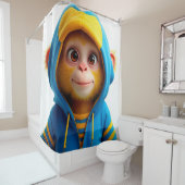 Rideaux De Douche Singe mignon (En situation)