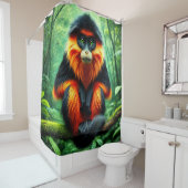 Rideaux De Douche Singe mignon (En situation)