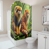 Rideaux De Douche Singes Imaginaires (En situation)