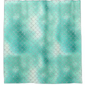 Rideaux De Douche Sirène de menthe d'argent (Devant)