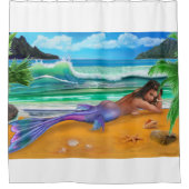 Rideaux De Douche Sirène enchantée (Devant)