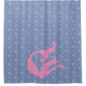 Rideaux De Douche Sirène et bulles (Devant)