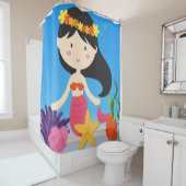 Rideaux De Douche Sirène haïe noire dans l'océan Indien (En situation)