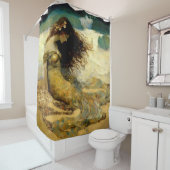 Rideaux De Douche Sirène sur les sables d'or (En situation)