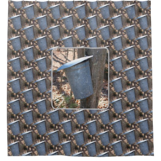 Rideaux De Douche Sirop d'érable Sap Bucket Nature (Devant)