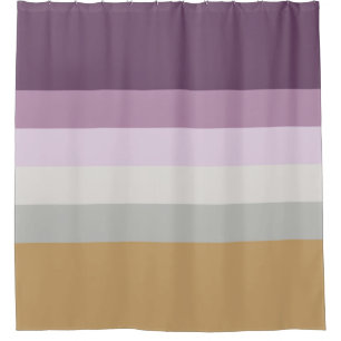 Rideaux De Douche Six Couleurs - Violet Bleu Violet Rose gris Jaune