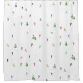 Rideaux De Douche Ski alpin d'hiver Ski Ski Ski Motif (Devant)