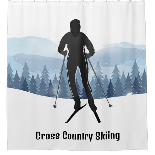 Rideaux De Douche Ski de fond (Devant)