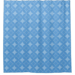 Rideaux De Douche Sky blue shippo pattern