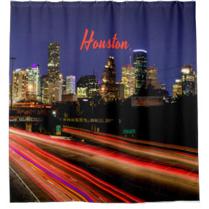 Rideaux De Douche Skyline de Houston Texas City