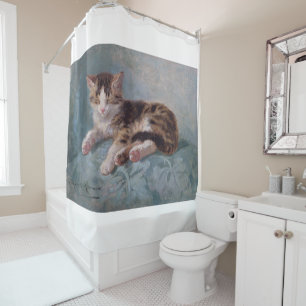 Rideaux De Douche Sleepy Kitten par Henriette Ronner-Knip