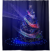 Rideaux De Douche Slippery Joe numériquement rendu sapin de Noël bea (Devant)
