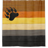 Rideaux De Douche SlipperyJoe's Bear Pride drapeau de la texture du  (Devant)