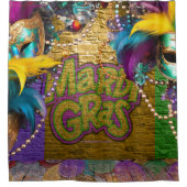 Rideaux De Douche SlipperyJoe's Mardi Gras Colliers de perles doublo (Devant)