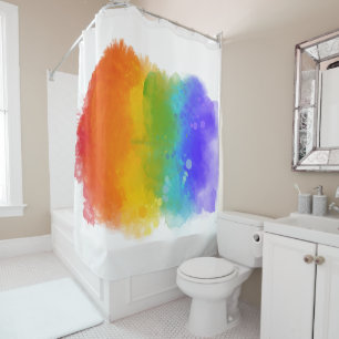 Rideaux De Douche SlipperyJoe's orgueil éclatant couleurs arc-en-cie