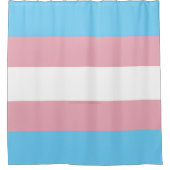 Rideaux De Douche SlipperyJoe's transgenre pride drapeau de la diver (Devant)