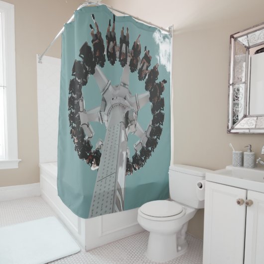 Rideaux De Douche Smartphone noir Samsung Android (En situation)