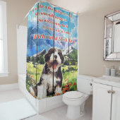 Rideaux De Douche Smile Shih Tzu Avec De Beaux Paysages (En situation)