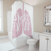 Rideaux De Douche Smoke Free Lung (En situation)