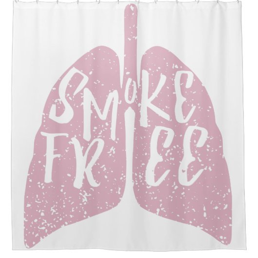 Rideaux De Douche Smoke Free Lung (Devant)