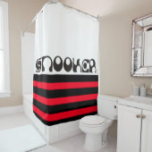 Rideaux De Douche SNOOKER police moderne + vos idées (En situation)