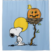 Rideaux De Douche Snoopy & Bois Nid Avec Jack O'Lantern (Devant)