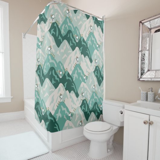 Rideaux De Douche Snoopy Grand Motif extérieur (En situation)