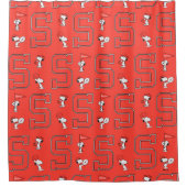 Rideaux De Douche Snoopy Varsity Motif sportif (Devant)