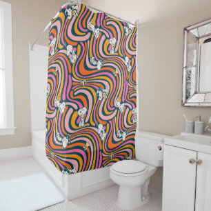 Rideaux De Douche Snoopy & Woodstock Vibes Super Motif violet