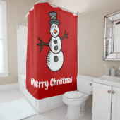 Rideaux De Douche Snowman (En situation)