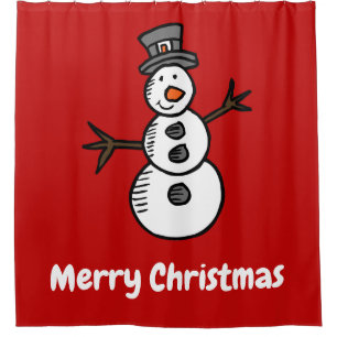 Rideaux De Douche Snowman