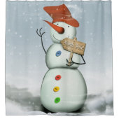 Rideaux De Douche Snowman du Pôle Nord (Devant)