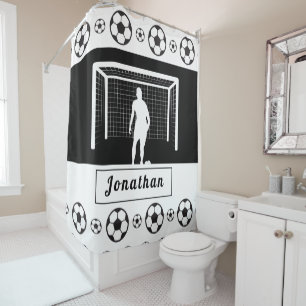 Rideaux De Douche Soccer Personnalisé Goalkeeper Football Hommes