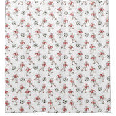 Rideaux De Douche Soccer Santa Christmas Pattern (Devant)