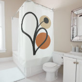 Rideaux De Douche Soft Bloom Contemporary Botanical (En situation)