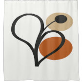 Rideaux De Douche Soft Bloom Contemporary Botanical (Devant)