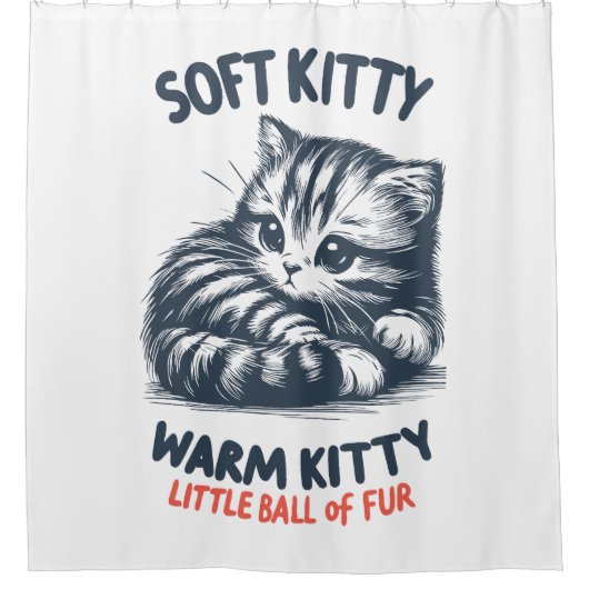 Rideaux De Douche Soft Kitty (Devant)