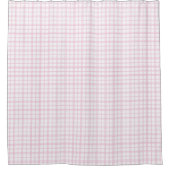 Rideaux De Douche Soft Pink Check Curtain Chic and Fresh Look (Devant)