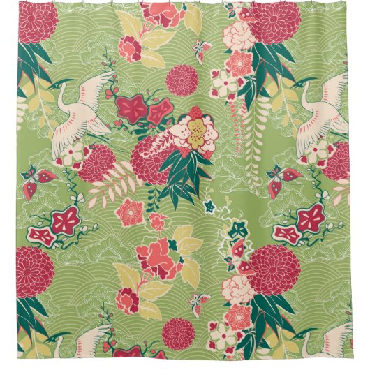 Rideaux De Douche Soie asiatique (Devant)