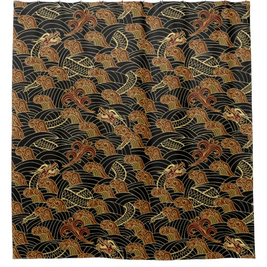 Rideaux De Douche Soie asiatique (Devant)