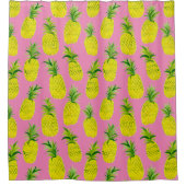 Rideaux De Douche Soirée ananas fruits tropicaux fun (Devant)