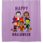 Rideaux De Douche Soirée costumée pour enfants d'Halloween (Devant)