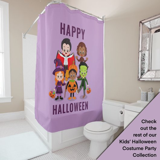 Rideaux De Douche Soirée costumée pour enfants d'Halloween
