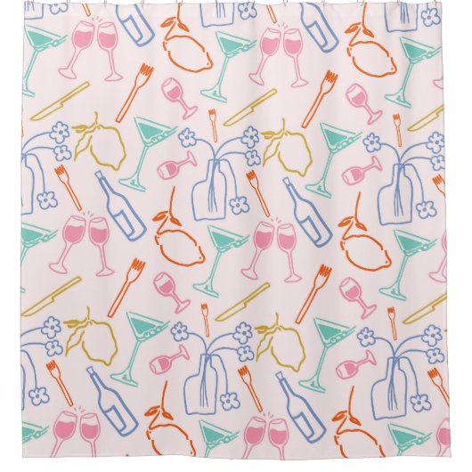 Rideaux De Douche Soirée toscane (Devant)