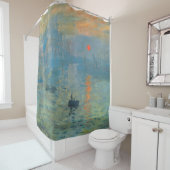 Rideaux De Douche Soleil de l'impression Claude Monet (En situation)