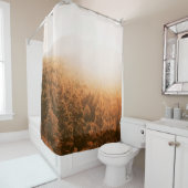 RIDEAUX DE DOUCHE SOLEIL D'OR SUR UNE FORÊT (En situation)